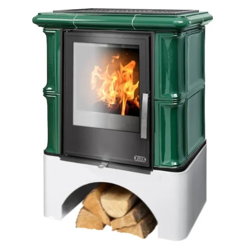 Kachlová kamna ABX Bavaria s výměníkem, flaschengrün